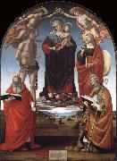 Luca Signorelli The Virgin and Child among Angels and Saints painting